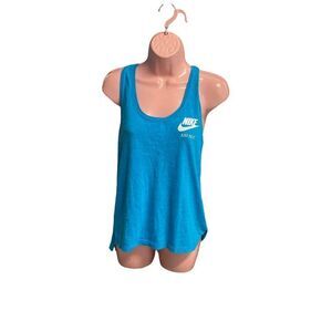 NIKE WOMEN’s Athletic Razorback Top Size Small Blue